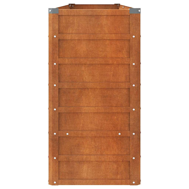 vidaXL Cama de Cultivo Elevada para Jardín de Acero Corten 160x40x77 cm, Oxidado - Image 22 of 41