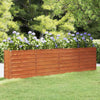 vidaXL Mesa de Cultivo Elevada para Jardín de Acero Corten 320x80x77 cm Óxido - Image 3 of 35