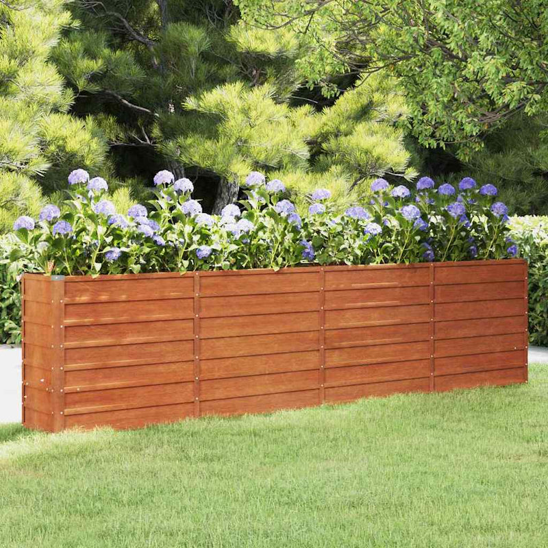 vidaXL Cama de Cultivo Elevada para Jardín de Acero Corten 160x40x77 cm, Oxidado - Image 3 of 41