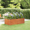 vidaXL Raised Garden Bed Corten Steel 320x80x45 cm Rust - Image 4 of 40