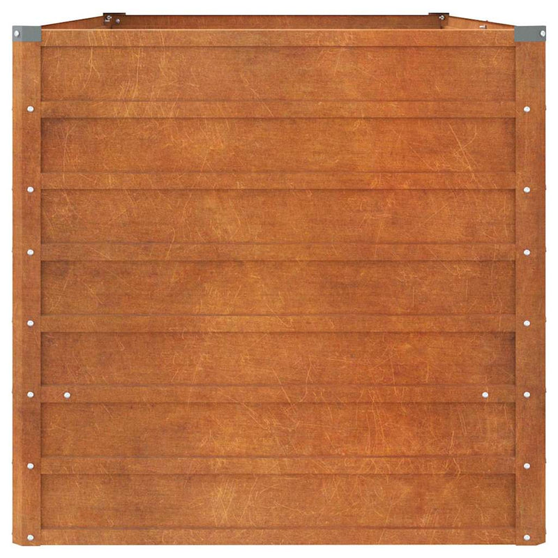 vidaXL Mesa de Cultivo Elevada para Jardín de Acero Corten 320x80x77 cm Óxido - Image 17 of 35