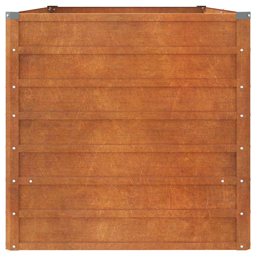 vidaXL Letto Rialzato da Giardino Ruggine 160x80x45 cm Acciaio Corten - Image 23 of 40