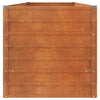 vidaXL Mesa de Cultivo Elevada para Jardín de Acero Corten 320x80x77 cm Óxido - Image 18 of 35