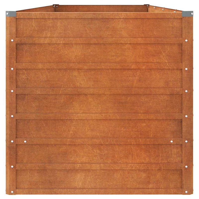 vidaXL Mesa de Cultivo Elevada para Jardín de Acero Corten 320x80x77 cm Óxido - Image 18 of 35