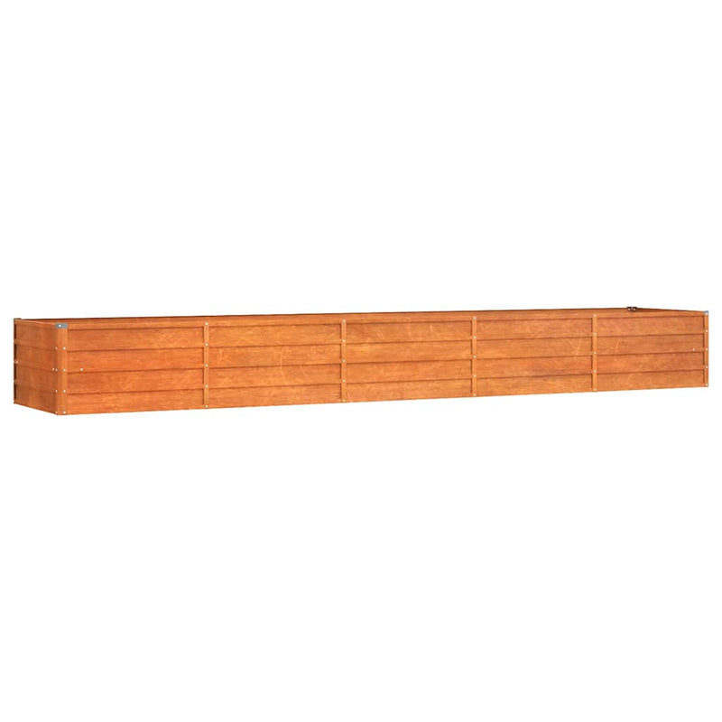 vidaXL Raised Garden Bed Corten Steel 320x80x45 cm Rust - Image 8 of 40