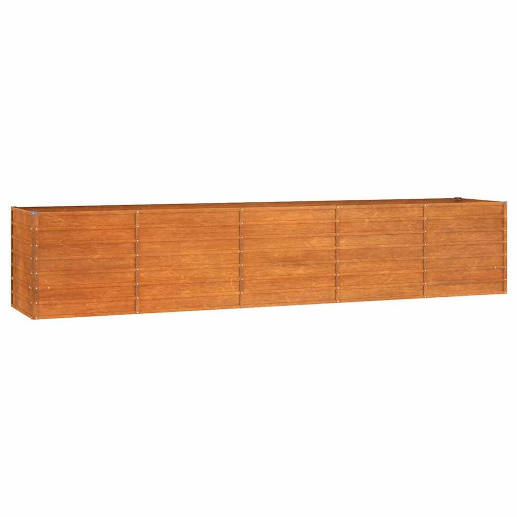 Letto Rialzato da Giardino Ruggine 400×80×77 cm Acciaio Corten - Image 2 of 7