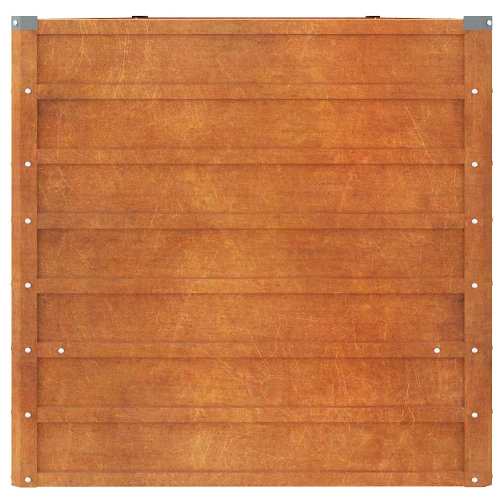 Letto Rialzato da Giardino Ruggine 400×80×77 cm Acciaio Corten - Image 4 of 7