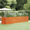 Letto Rialzato da Giardino Ruggine 400×80×77 cm Acciaio Corten - Image 1 of 7