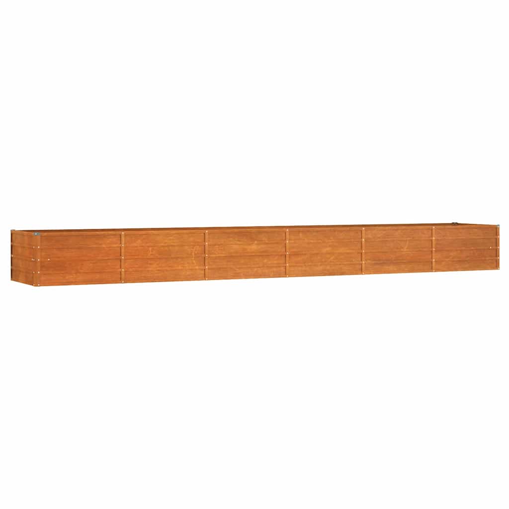 vidaXL Raised Garden Bed Corten Steel 320x80x45 cm Rust - Image 11 of 40