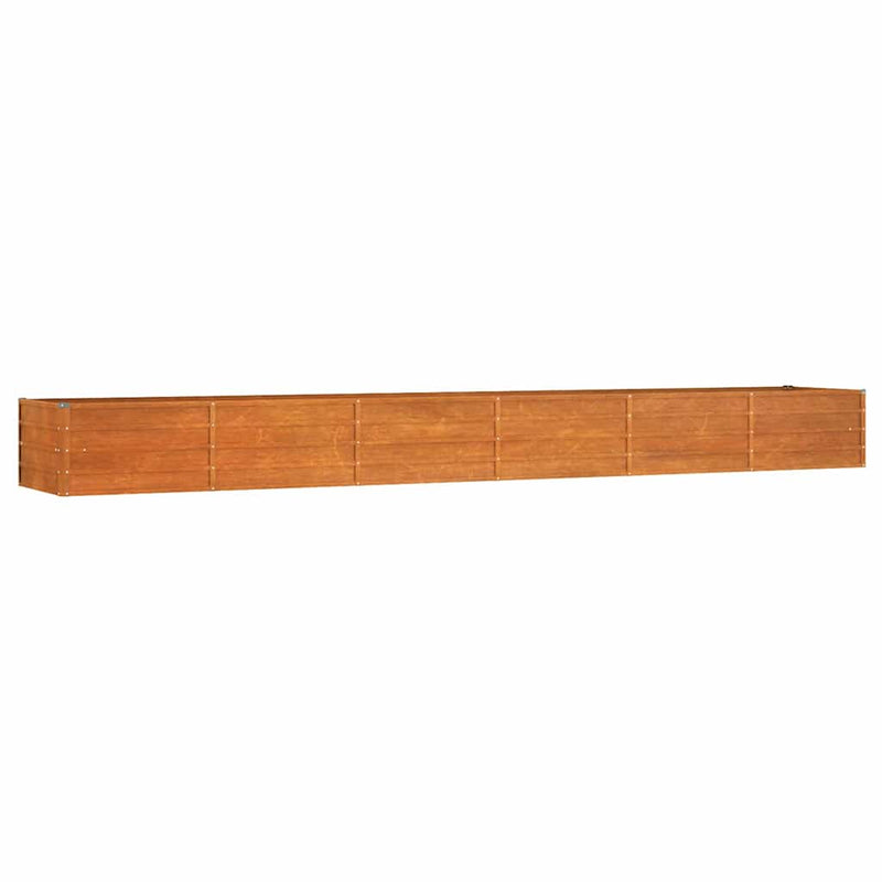 vidaXL Raised Garden Bed Corten Steel 320x80x45 cm Rust - Image 11 of 40