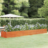 vidaXL Raised Garden Bed Corten Steel 320x80x45 cm Rust - Image 6 of 40
