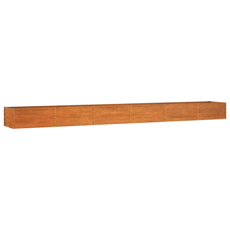 vidaXL Raised Garden Bed Corten Steel 320x80x45 cm Rust - Image 10 of 40