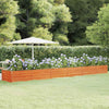 vidaXL Letto Rialzato da Giardino Ruggine 160x80x45 cm Acciaio Corten - Image 3 of 40