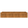 vidaXL Mesa de cultivo elevada para jardín 194x50x36 cm de acero Corten - Image 8 of 14