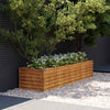 vidaXL Mesa de cultivo elevada para jardín 194x50x36 cm de acero Corten - Image 2 of 14