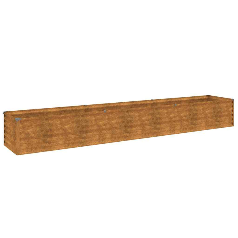 vidaXL Garden Raised Bed, Corten Steel, 291x50x36 cm, Rust - Image 3 of 14