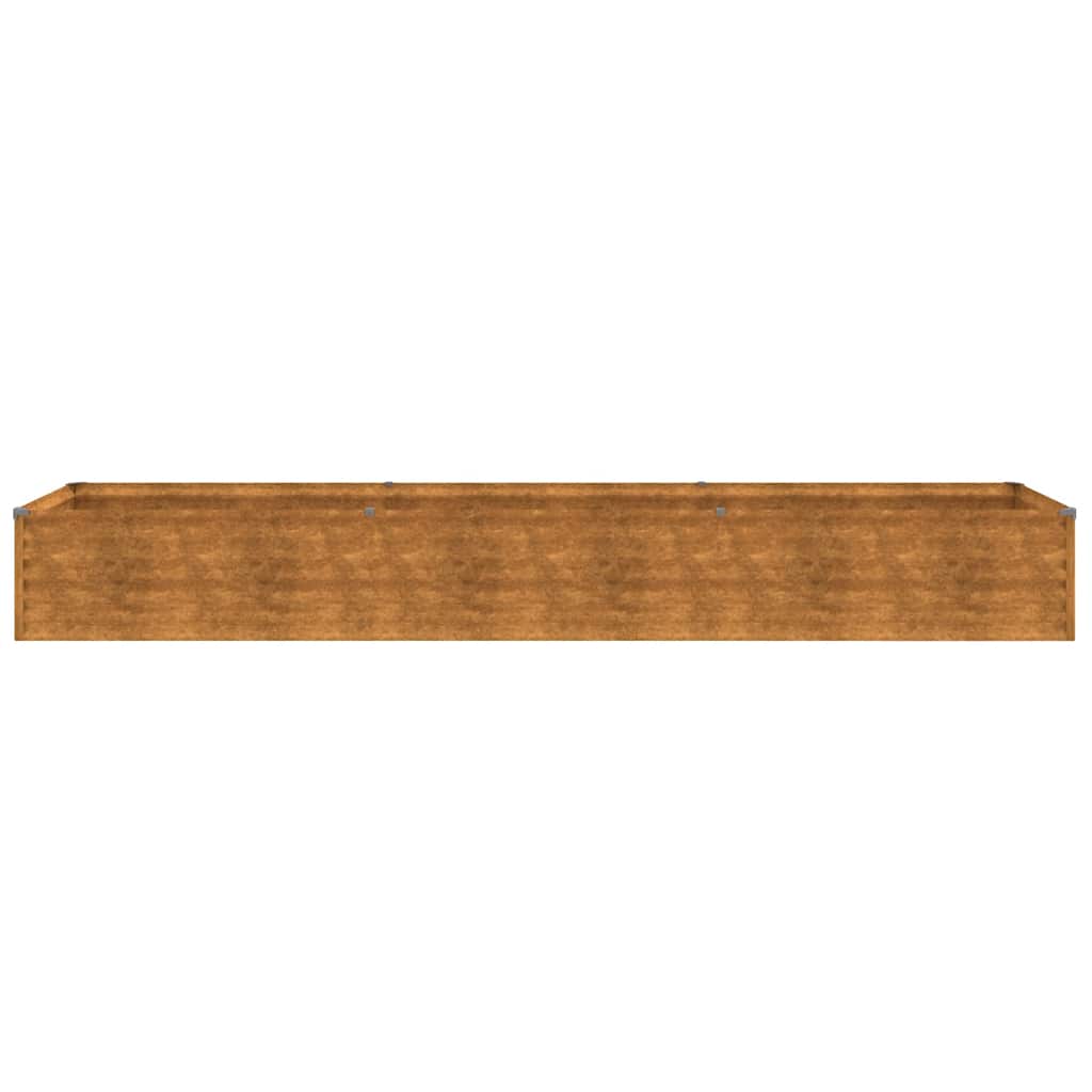 vidaXL Garden Raised Bed, Corten Steel, 291x50x36 cm, Rust - Image 7 of 14