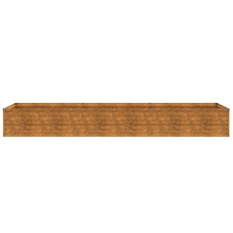 vidaXL Garden Raised Bed, Corten Steel, 291x50x36 cm, Rust - Image 7 of 14