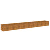 vidaXL Letto Rialzato da Giardino in Acciaio Corten 386x50x36 cm Colore Ruggine - Image 2 of 7