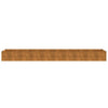 vidaXL Letto Rialzato da Giardino in Acciaio Corten 386x50x36 cm Colore Ruggine - Image 4 of 7