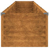 vidaXL Letto Rialzato da Giardino in Acciaio Corten 386x50x36 cm Colore Ruggine - Image 5 of 7