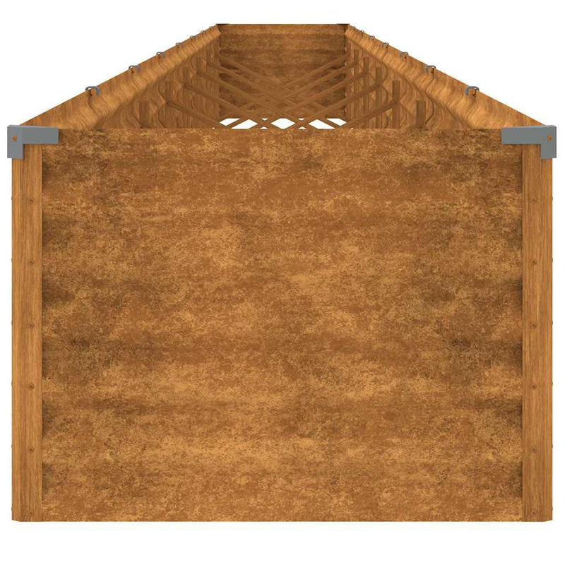 vidaXL Jardinera Elevada de Jardín de Acero Corten 770x50x36 cm Óxido - Image 5 of 7