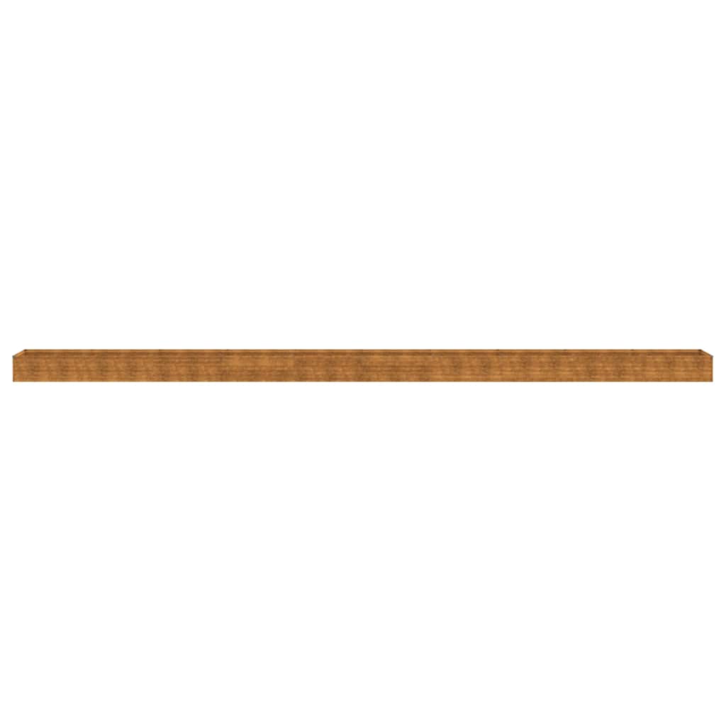 vidaXL Raised Corten Steel Planter 960x50x36 cm Rust - Image 4 of 7