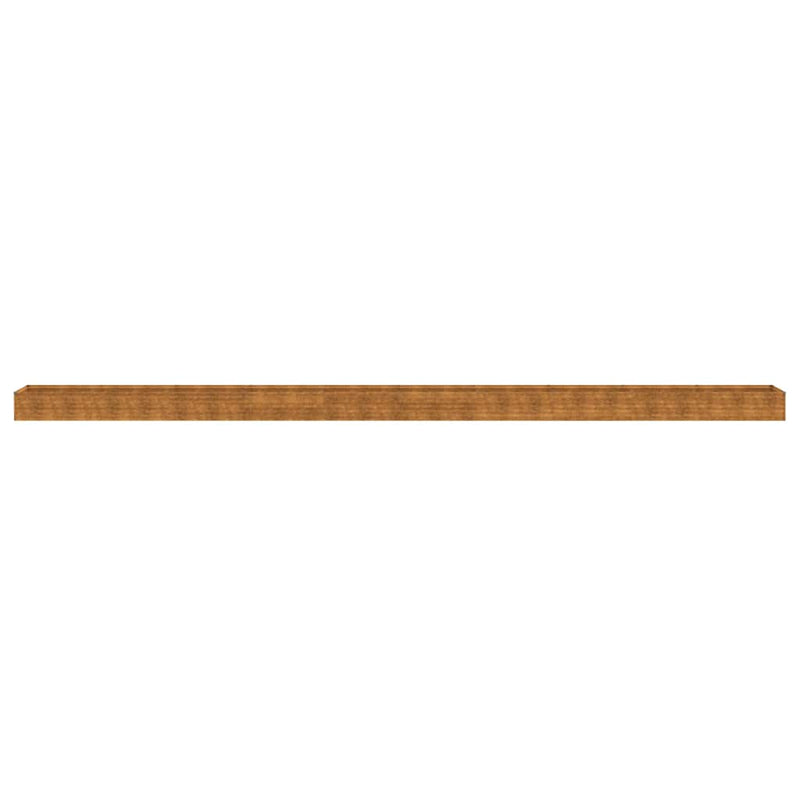 vidaXL Raised Corten Steel Planter 960x50x36 cm Rust - Image 4 of 7
