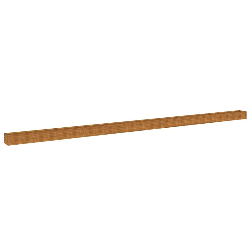 vidaXL Corten Steel Raised Garden Planter 1152x50x36 cm Rust - Image 2 of 7