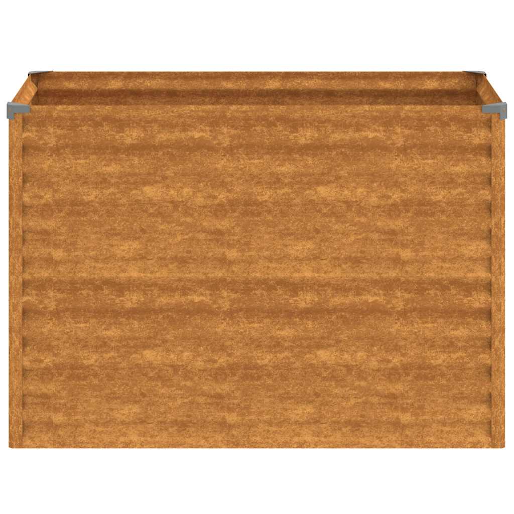 Letto rialzato da giardino 100×50×69 cm in acciaio Corten - Image 4 of 7