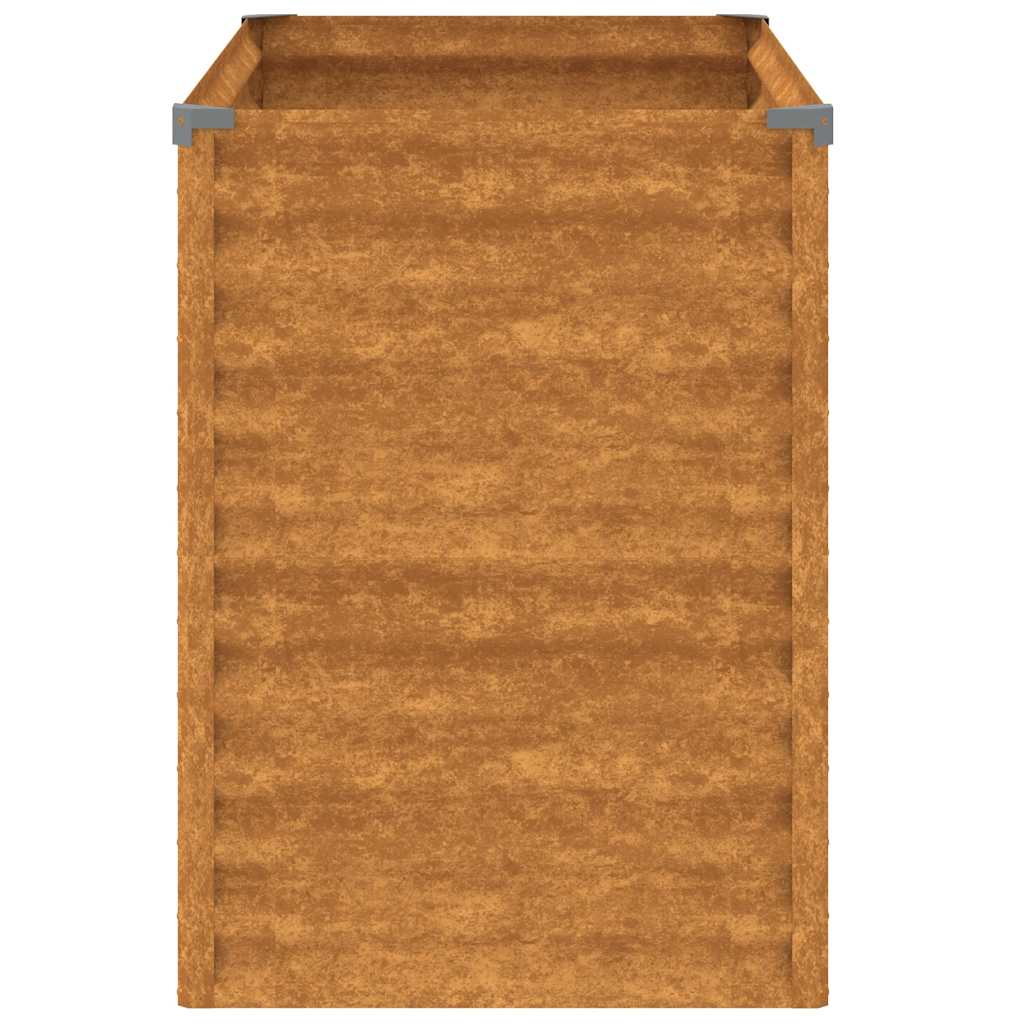 Letto rialzato da giardino 100×50×69 cm in acciaio Corten - Image 5 of 7