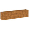vidaXL Garden Raised Bed, Corten Steel, 291x50x36 cm, Rust - Image 4 of 14