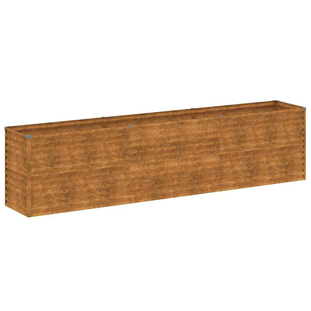 vidaXL Garden Raised Bed, Corten Steel, 291x50x36 cm, Rust - Image 4 of 14