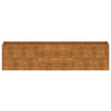 vidaXL Garden Raised Bed, Corten Steel, 291x50x36 cm, Rust - Image 8 of 14