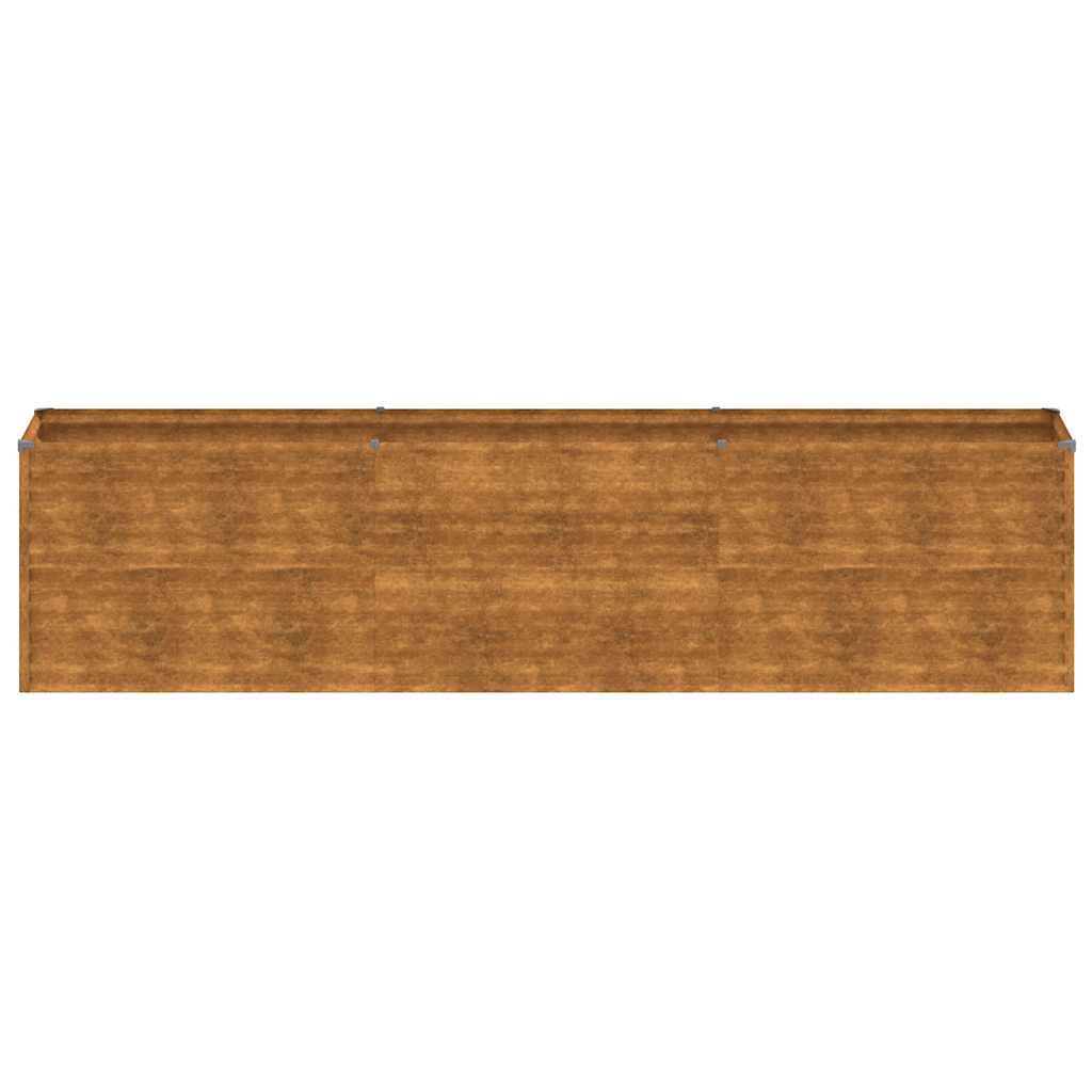 vidaXL Garden Raised Bed, Corten Steel, 291x50x36 cm, Rust - Image 8 of 14