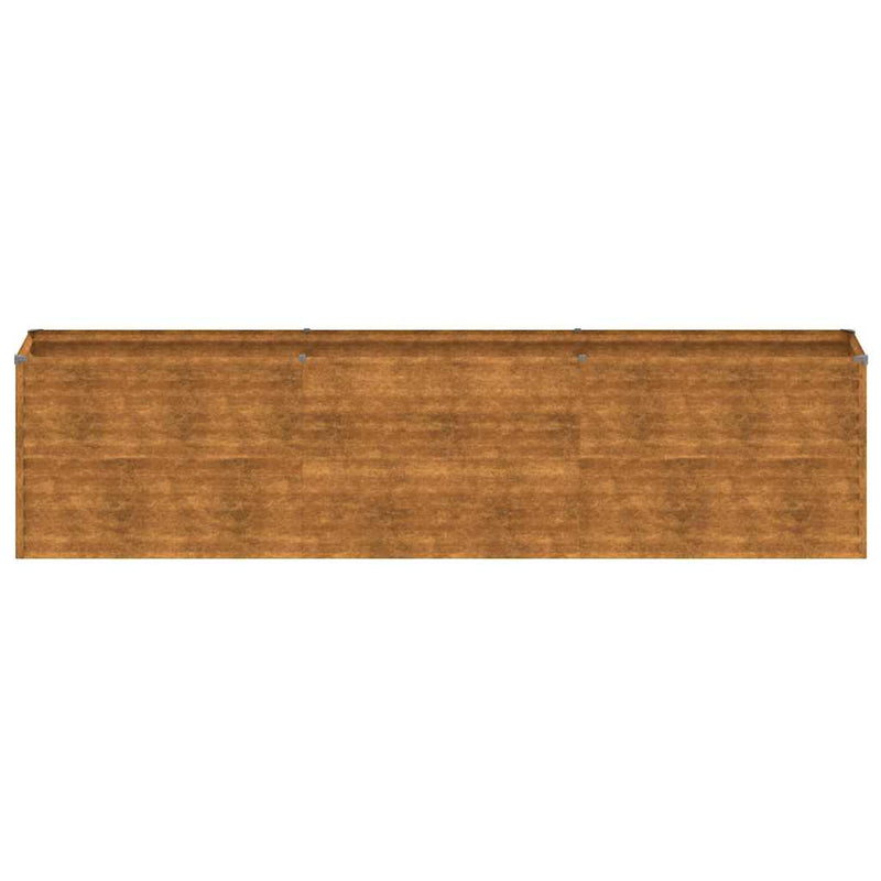 vidaXL Garden Raised Bed, Corten Steel, 291x50x36 cm, Rust - Image 8 of 14