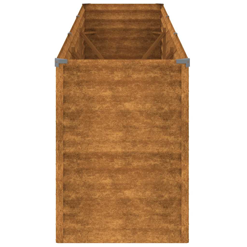vidaXL Garden Raised Bed, Corten Steel, 291x50x36 cm, Rust - Image 9 of 14