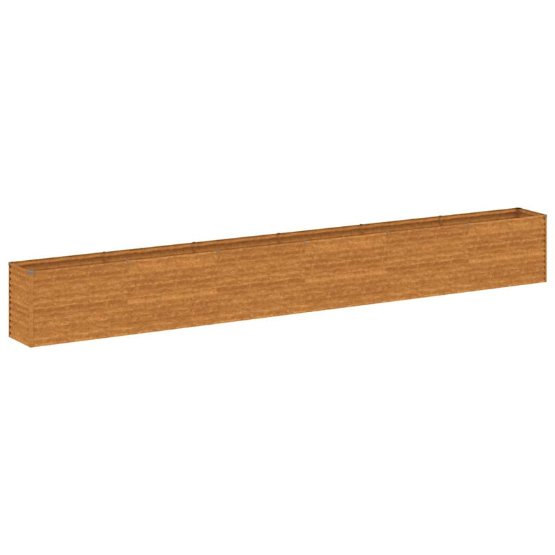 vidaXL Cama de Cultivo Elevada de Jardín en Acero Corten 578x50x69 cm Óxido - Image 2 of 7