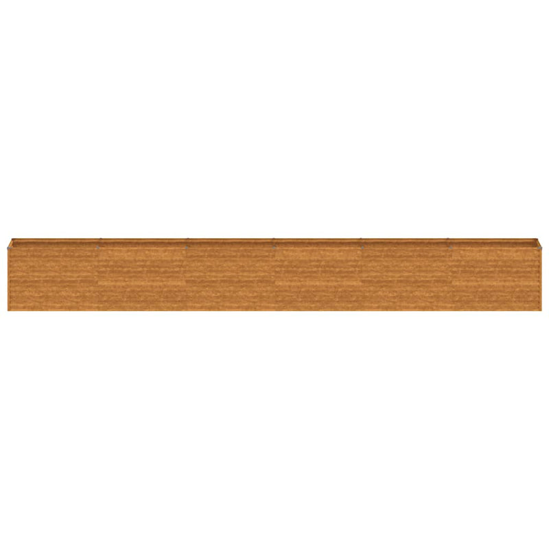 vidaXL Cama de Cultivo Elevada de Jardín en Acero Corten 578x50x69 cm Óxido - Image 4 of 7