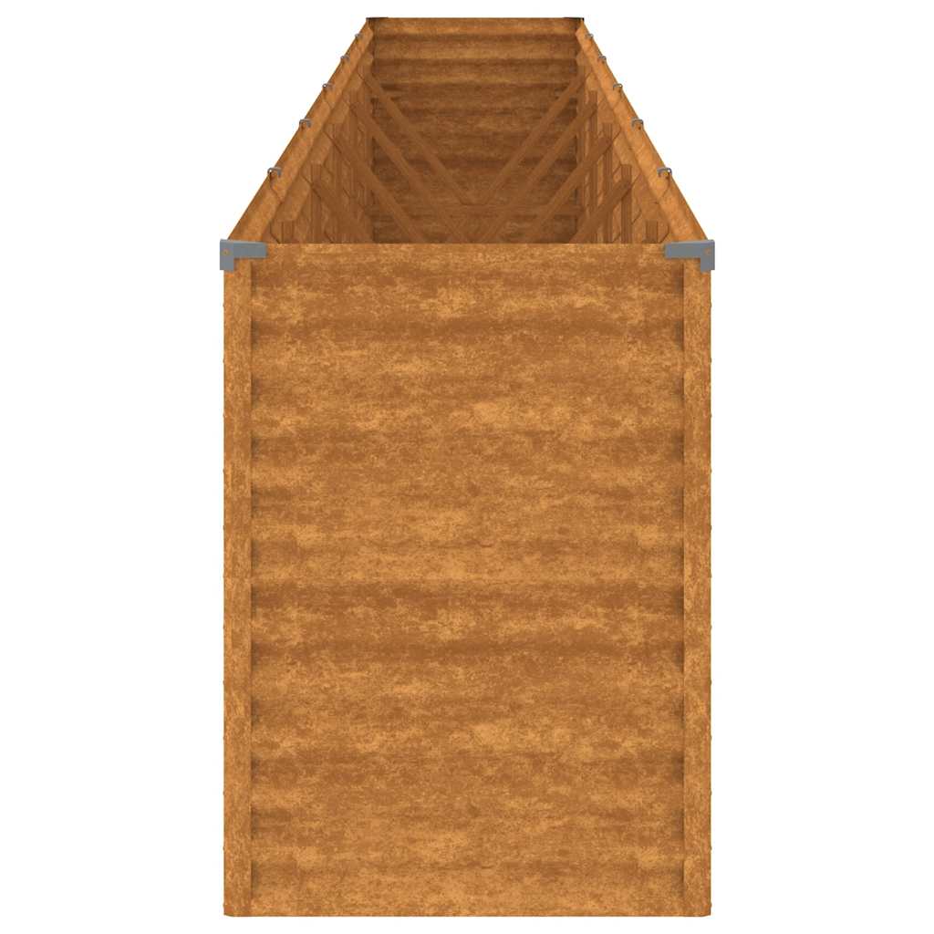 vidaXL Cama de Cultivo Elevada de Jardín en Acero Corten 578x50x69 cm Óxido - Image 5 of 7