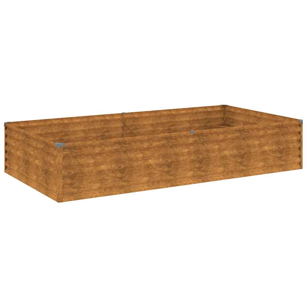 vidaXL Fioriera Rialzata da Giardino 195x100x36 cm in Acciaio Corten - Image 2 of 7