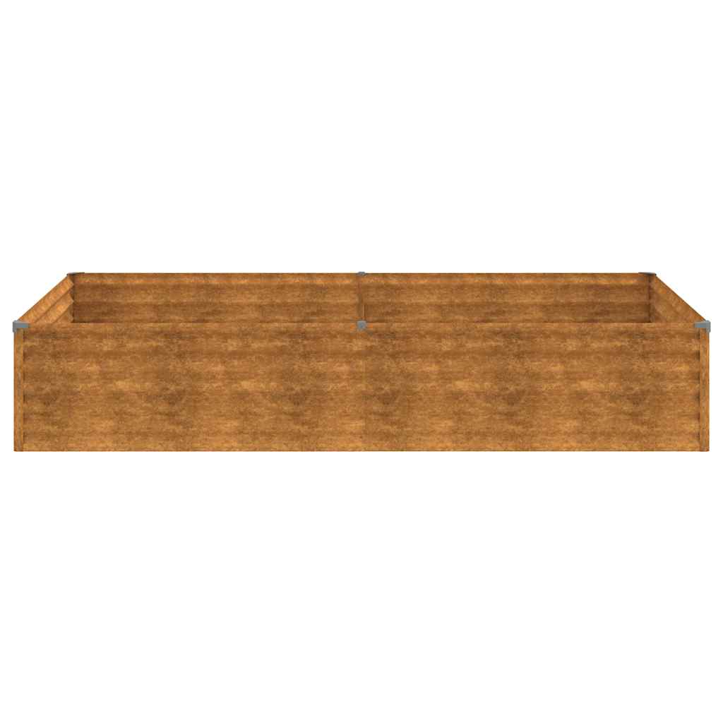 Fioriera Rialzata da Giardino 770x100x36 cm in Acciaio Corten - immagine 17 | SolPatio - Image 17 of 35