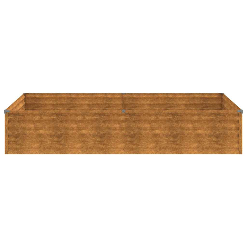 Fioriera Rialzata da Giardino 770x100x36 cm in Acciaio Corten - immagine 17 | SolPatio - Image 17 of 35