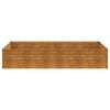 Fioriera Rialzata da Giardino in Acciaio Corten 195×100×36 cm Ruggine - Image 4 of 7