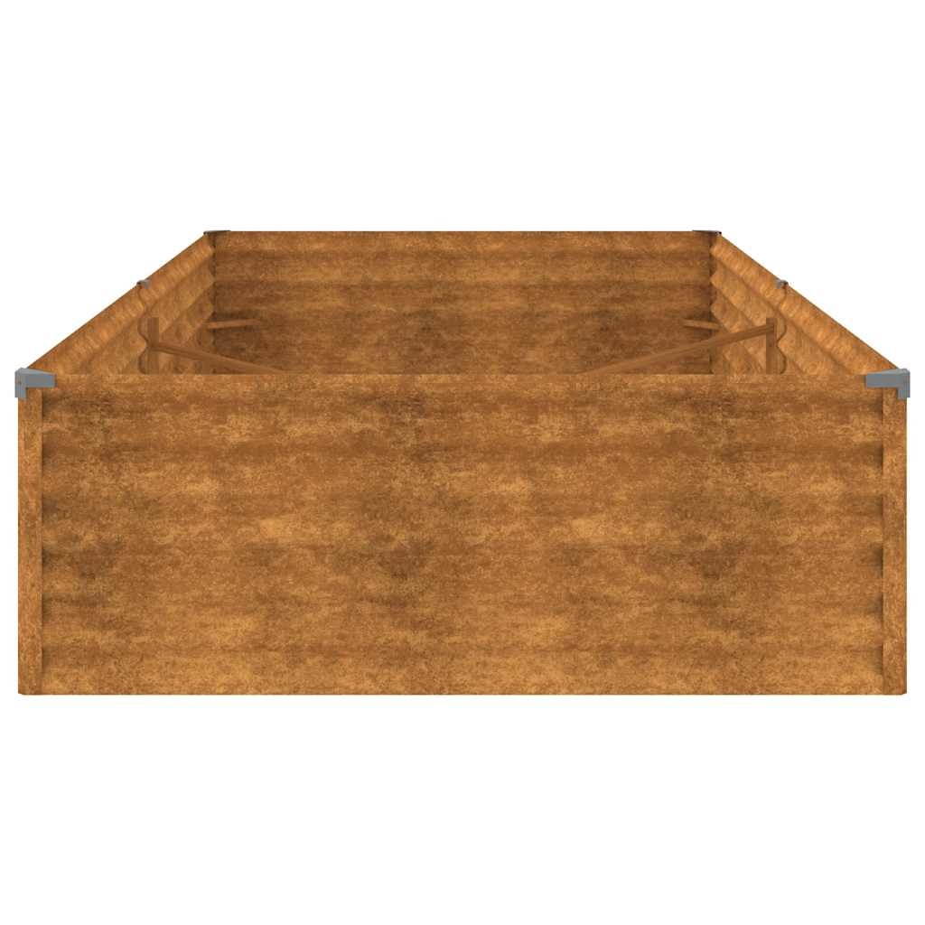 vidaXL Fioriera Rialzata da Giardino 195x100x36 cm in Acciaio Corten - Image 5 of 7