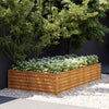 Fioriera Rialzata da Giardino in Acciaio Corten 195×100×36 cm Ruggine - Image 1 of 7