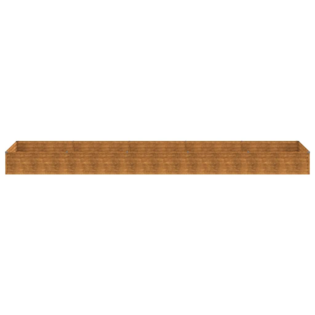 vidaXL Fioriera Rialzata da Giardino 482x100x36 cm in Acciaio Corten - Image 11 of 21