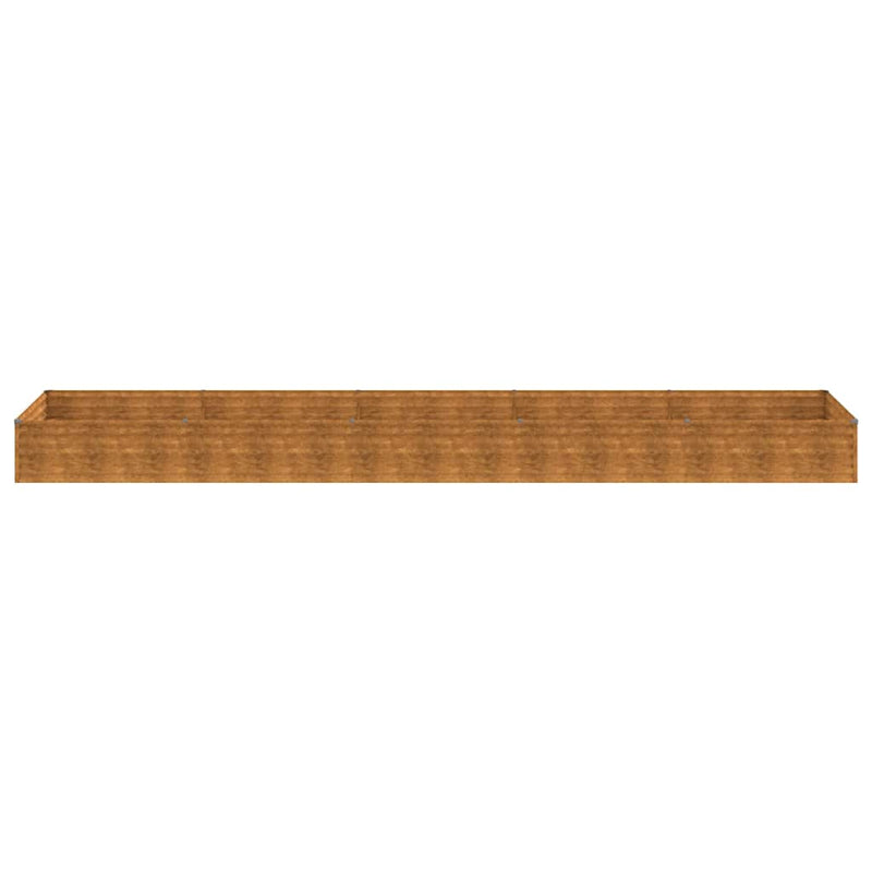 vidaXL Fioriera Rialzata da Giardino 482x100x36 cm in Acciaio Corten - Image 11 of 21
