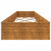vidaXL Fioriera Rialzata da Giardino 482x100x36 cm in Acciaio Corten - Image 15 of 21