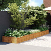 vidaXL Fioriera Rialzata da Giardino 482x100x36 cm in Acciaio Corten - Image 1 of 21